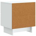 vidaXL Nočný stolík 2 ks Biela 43 x 34,5 x 47,5 cm Kompozitné drevo