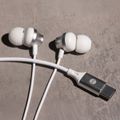 Káblové slúchadlá Forever EP-02 USB-C biele