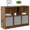 vidaXL Servírovacia skriňa Staré drevo 88,5 x 27,5 x 63,5 cm