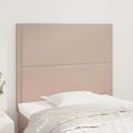 vidaXL Čelo postele Cappuccino 90x5x118/128 cm umelá koža