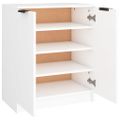 vidaXL Botník biely 59x35x70 cm spracované drevo