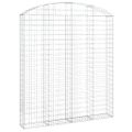 vidaXL Oblúkový gabionový kôš 200x30x220/240 cm pozinkované železo