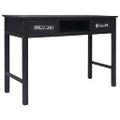 vidaXL Konzolový stolík čierny 110x45x76 cm drevený
