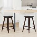 vidaXL Jedálenské stoličky 2 ks Masívne kaučukové drevo Svetlohnedá