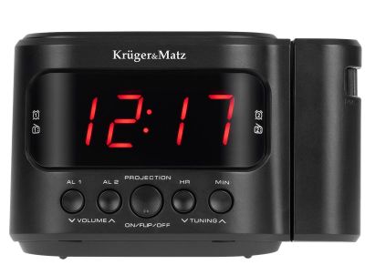 Rádiobudík s projekciou Kruger&amp;Matz KM0827 Radiobudík s projekcí Kruger&Matz KM0827