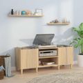 vidaXL Skrinka na platne, dub sonoma, 121x38x48 cm, technické drevo