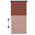vidaXL Bočná markíza na balkón 125x250 cm, hnedá