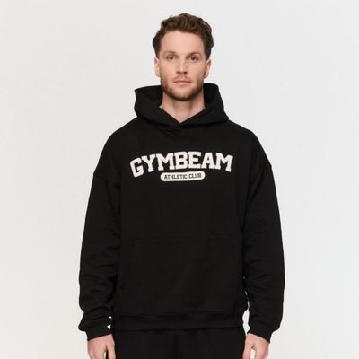 Mikina Varsity Black - GymBeam, veľkosť M