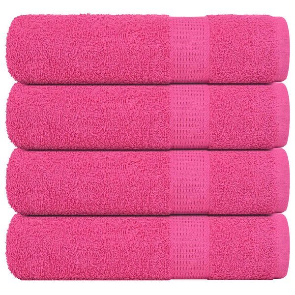 vidaXL Osušky do kúpeľne FROGN 4 ks ružové 100x150 cm 360 g/m²