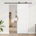 vidaXL Posuvné dvere ORKDAL 83 x 232 cm Borovicový masív Biela