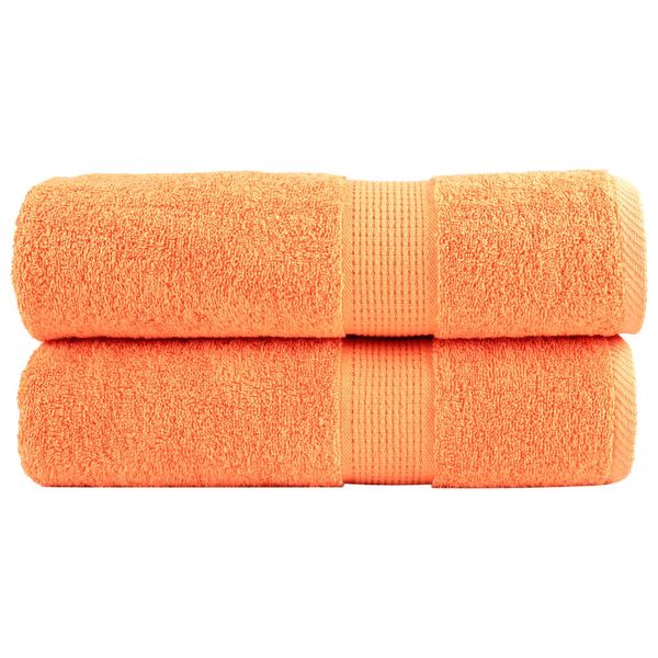 vidaXL Premium sprchové uteráky SOLUND 2 ks Orange 70x140 cm 600 gsm