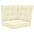 vidaXL Vankúš na vonkajšiu pohovku Polyester Krémová 50,5 x 50,5 cm