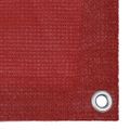 vidaXL Balkónová markíza červená 120x600 cm HDPE