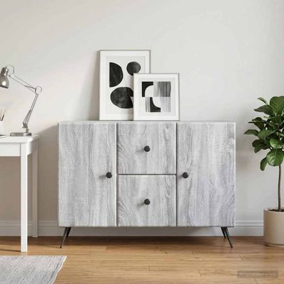 vidaXL Servírovacia skriňa so zásuvkou Sivá sonoma 89 x 34,5 x 60 cm