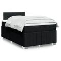 vidaXL Boxspring posteľ s matracom čierna 120x190 cm látka
