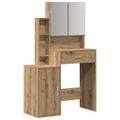 vidaXL Toaletný stolík Remeselný dub 80 x 35 x 132 cm Kompozitné drevo