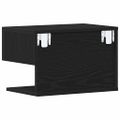 vidaXL Nočný stolík 2 ks Čierny dub 46 x 30 x 30 cm Kompozitné drevo