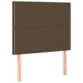 vidaXL Posteľný rám boxsping s matracom hnedý 90x200 cm látka