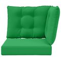 vidaXL Vankúš na vonkajšiu pohovku Polyester Zelená 50,5 x 50,5 cm