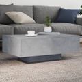 vidaXL Konferenčný stolík s LED svetlami betónovo sivý 85x55x31 cm