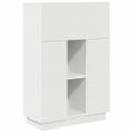 vidaXL Stôl Biela 71.5 x 31.5 x 106.5 cm Kompozitné drevo