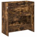 vidaXL Skriňa pod umývadlo do kúpeľne Dymový dub 78,5 x 37,5 x 81 cm