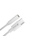 Devia adaptér EC608 USB-C - jack 3,5mm biely