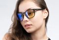 GUNNAR kancelářske/herní brýle OAKLAND ONYX * jantarová skla * BLF 65 * NATURAL focus Brýle, kancelárské, cerné obroucky, jantarová skla