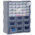 vidaXL Organizér s 39 zásuvkami 38x16x47 cm