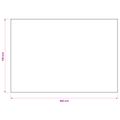 vidaXL Uterák na stôl Obdĺžnikový Biela 110 x 180 cm Polyester