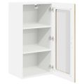 vidaXL Nástenný sklenený kabinet LUCCA Dub sonoma 40 x 31 x 80 cm