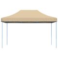 vidaXL Skladací pop-up párty stan béžový 440x292x315 cm