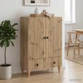 vidaXL Servírovacia skriňa Dub artisan 66 x 34,5 x 95 cm