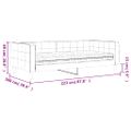 vidaXL Denná posteľ s matracom žltá 90x200 cm zamat