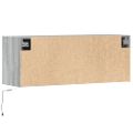vidaXL TV nástenná skrinka s LED svetlami sivá sonoma 100x31x38 cm