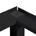 vidaXL Pedestal na práčku Čierny 62 x 60,5 x 32,5 cm Oceľ