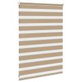 vidaXL Zebrová roleta pieskovo hnedá 110x100 cm šírka látky 105,9 cm polyester