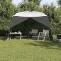 vidaXL Stan s moskytiérou so strechou Sivá 380 x 380 x 225 cm