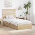 vidaXL Úložná posteľ Sonoma dub 75 x 190 cm Kompozitné drevo