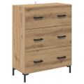 vidaXL Highboard 2 ks Remeselný dub 69,5 x 34 x 180 cm