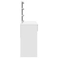 vidaXL Toaletný stolík s LED biely 100x40x130 cm