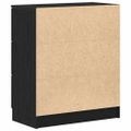 vidaXL Servírovacia skriňa Čierny dub 60 x 30 x 70 cm Kompozitné drevo