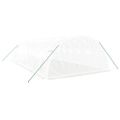 vidaXL Fóliovník s oceľovým rámom biely 32 m² 8x4x2 m