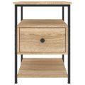 vidaXL Nočné stolíky 2 ks dub sonoma 40x42x56 cm kompozitné drevo