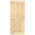 vidaXL Posuvné dvere Prírodná a biela 90 x 210 cm