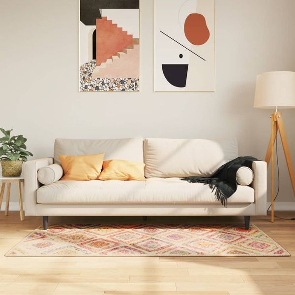 vidaXL Koberec prateľný viacfarebný 80x150 cm