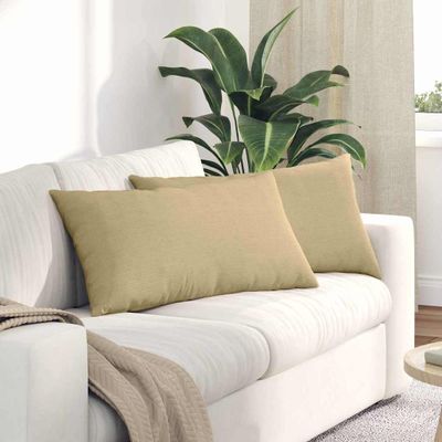 vidaXL Vankúše na pohovku 2 pcs Šedá zelená 80 x 40 cm