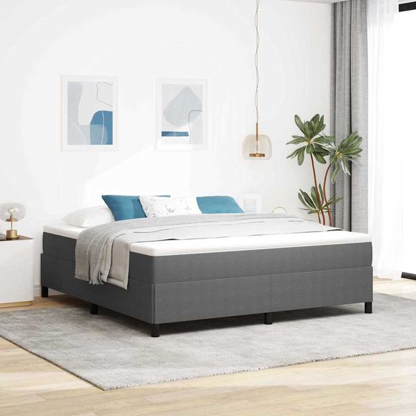 vidaXL Posteľ s pružinovým rámom Svetlosivá 180 x 200 cm