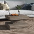 vidaXL Konferenčný stolík sivý 60x60x35 cm MDF