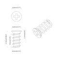 vidaXL Skrutka 12 ks Strieborná M6 x 12 mm Železo